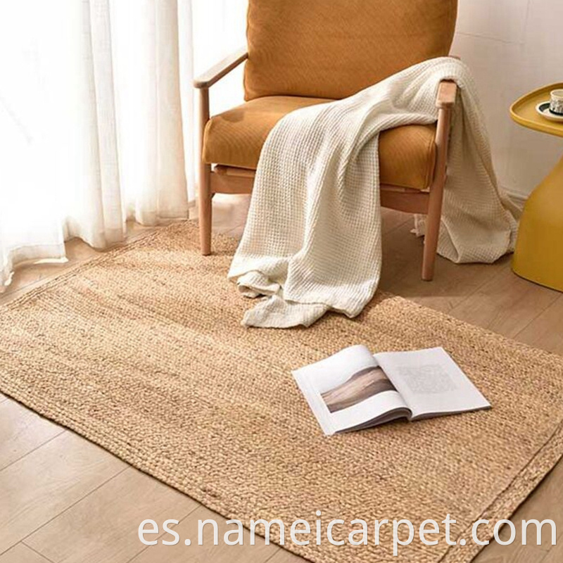 Natural Fiber Water Hyacinth Braided Rug Carpet Floor Mats